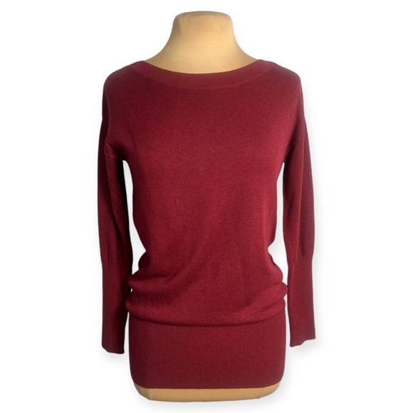 WHBM hunter green and burgundy sweaters 2 sweater bundle size XS - Picture 3 of 13